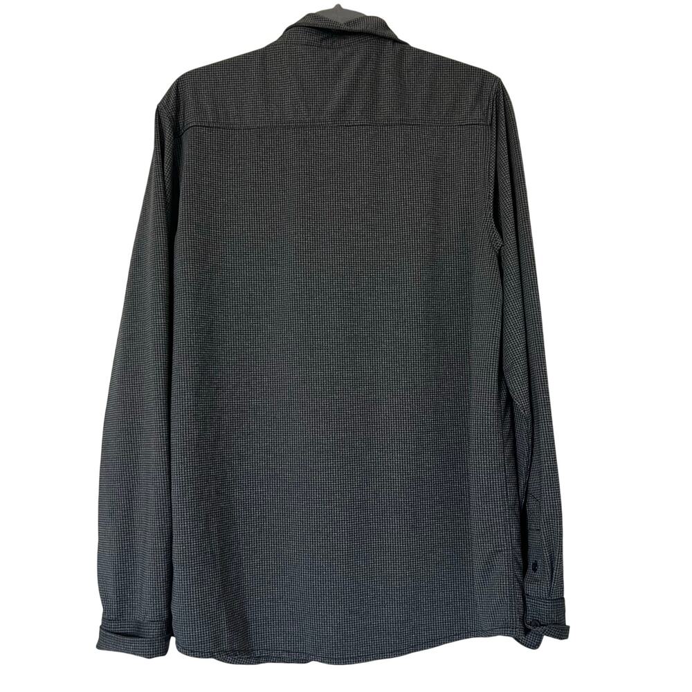 Travis Mathew‎ Gray Check Collared Button Down Shirt Long Sleeve Polo - Picture 2 of 8